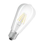 Osram Classic LED E27 Edison Filament Clear 6.5W 806lm - 827 Extra Warm White | Replaces 60W