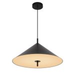 D'Lite Pendant Crochte Metal And Plastic Frosted Black | Suitable For 3x E27