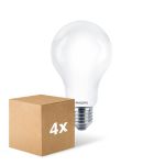 Multipack 4x Philips Corepro LED Bulb E27 Pear Frosted 17.5W 2452lm - 865 Daylight | Replaces 150W