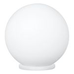 Eglo Table Lamp Rondo Plastic White | Suitable for 1x E27