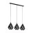 Eglo Pendant Carlton 5 Steel Black | IP20 - Suitable for 3x E27 