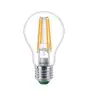 Philips Master Ultra Efficient LED E27 Pear Filament Clear 4W 840lm - 827 Extra Warm White | Dimmable - Replaces 60W