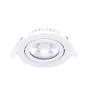 Noxion LED Adjustable Slim Spot White Round 6W 520lm 60D - 927 Extra Warm White | 85mm - IP54 - Dimmable - Best Colour Rendering